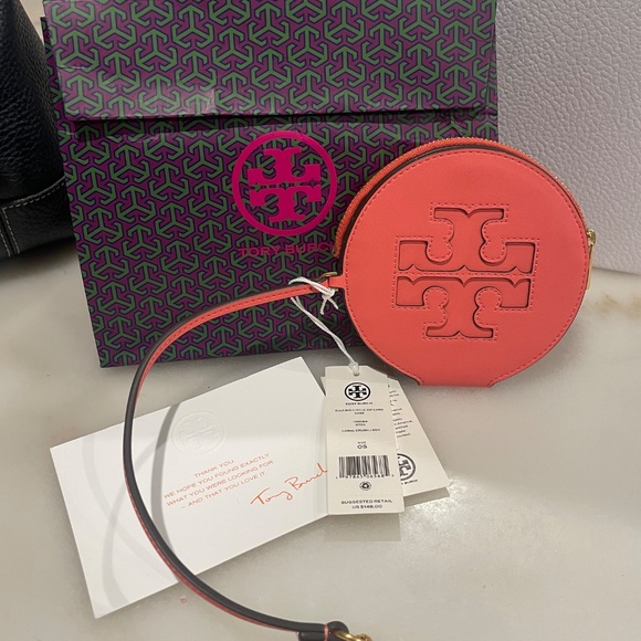 Tory Burch  ELLA BIO CIRCLE ZIP CARD CASE - Picture 5 of 5